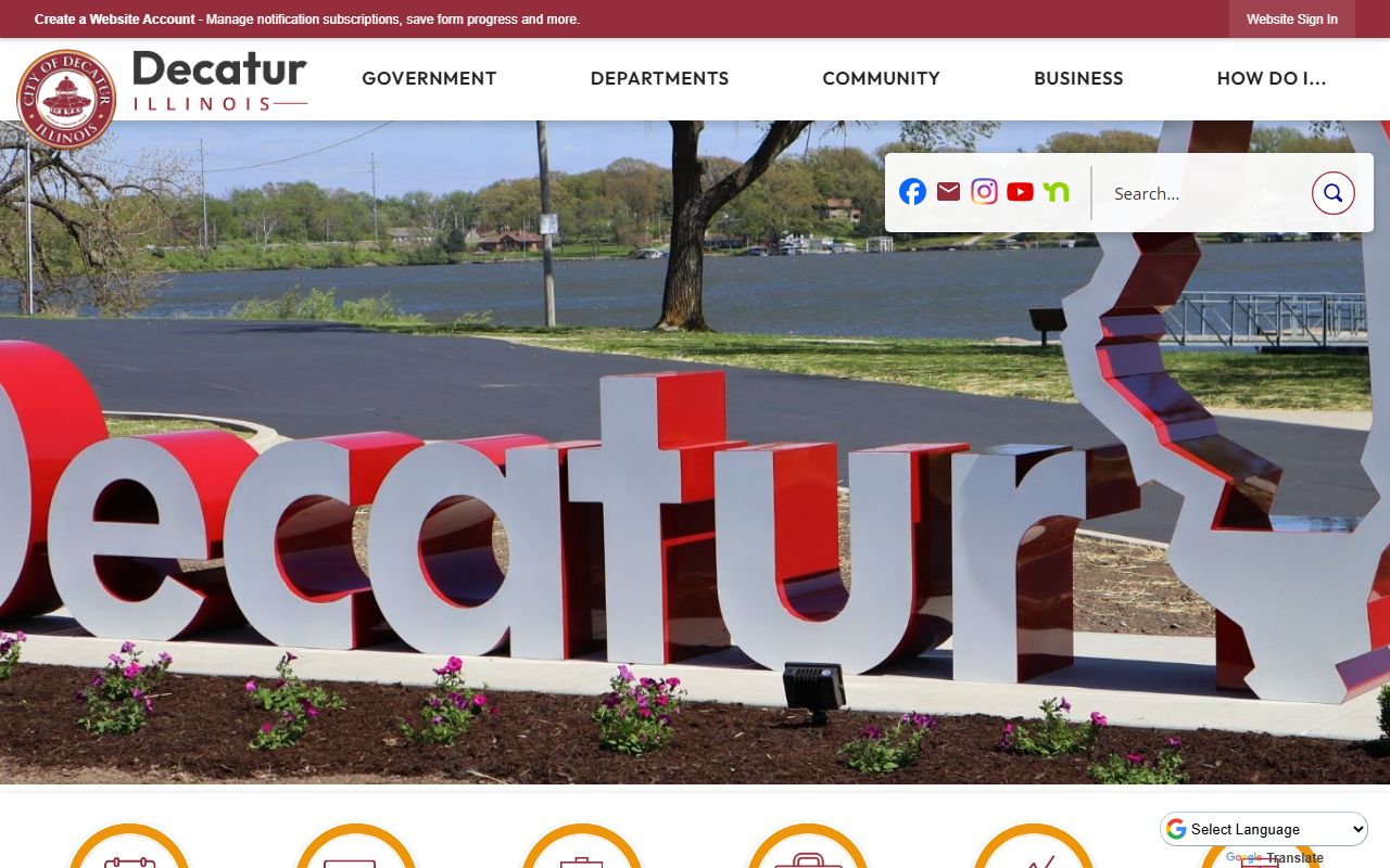 City of Decatur government website for 72 hour booking