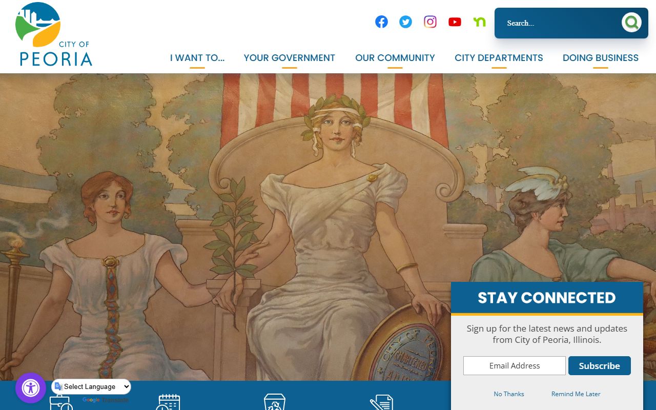 City of Peoria government website for 72 hour booking