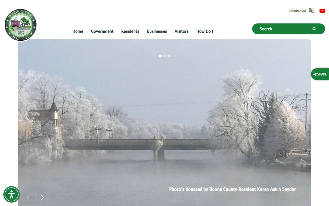 Boone County government website for 72 hour booking