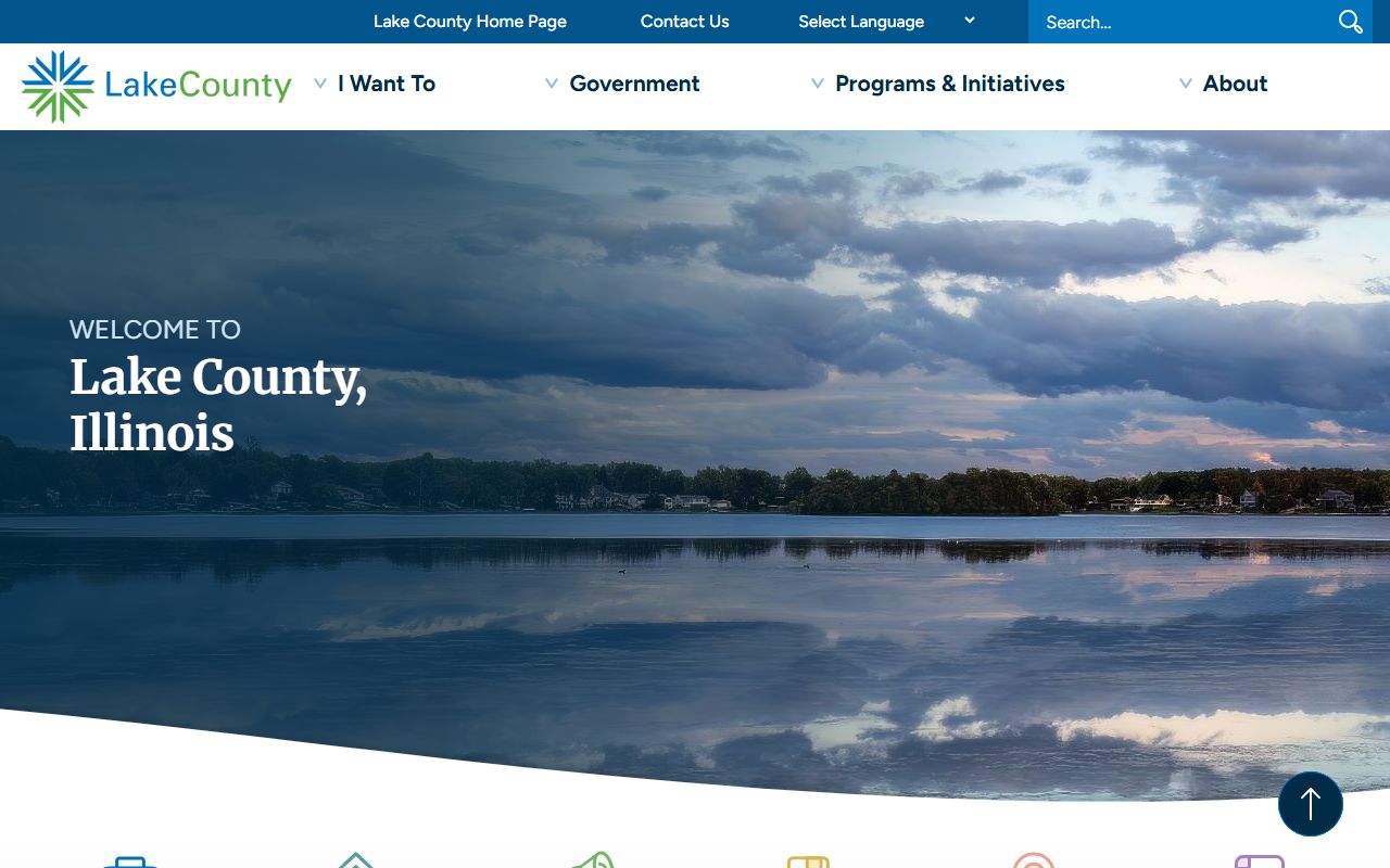 Lake County government homepage for 72 hour booking